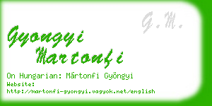 gyongyi martonfi business card